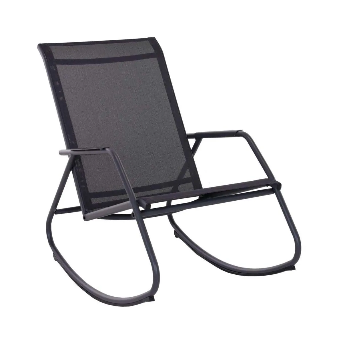Alizé fauteuil rocking de jardin - Graphite et gris Alizé fauteuil rocking de jardin - Graphite et gris
