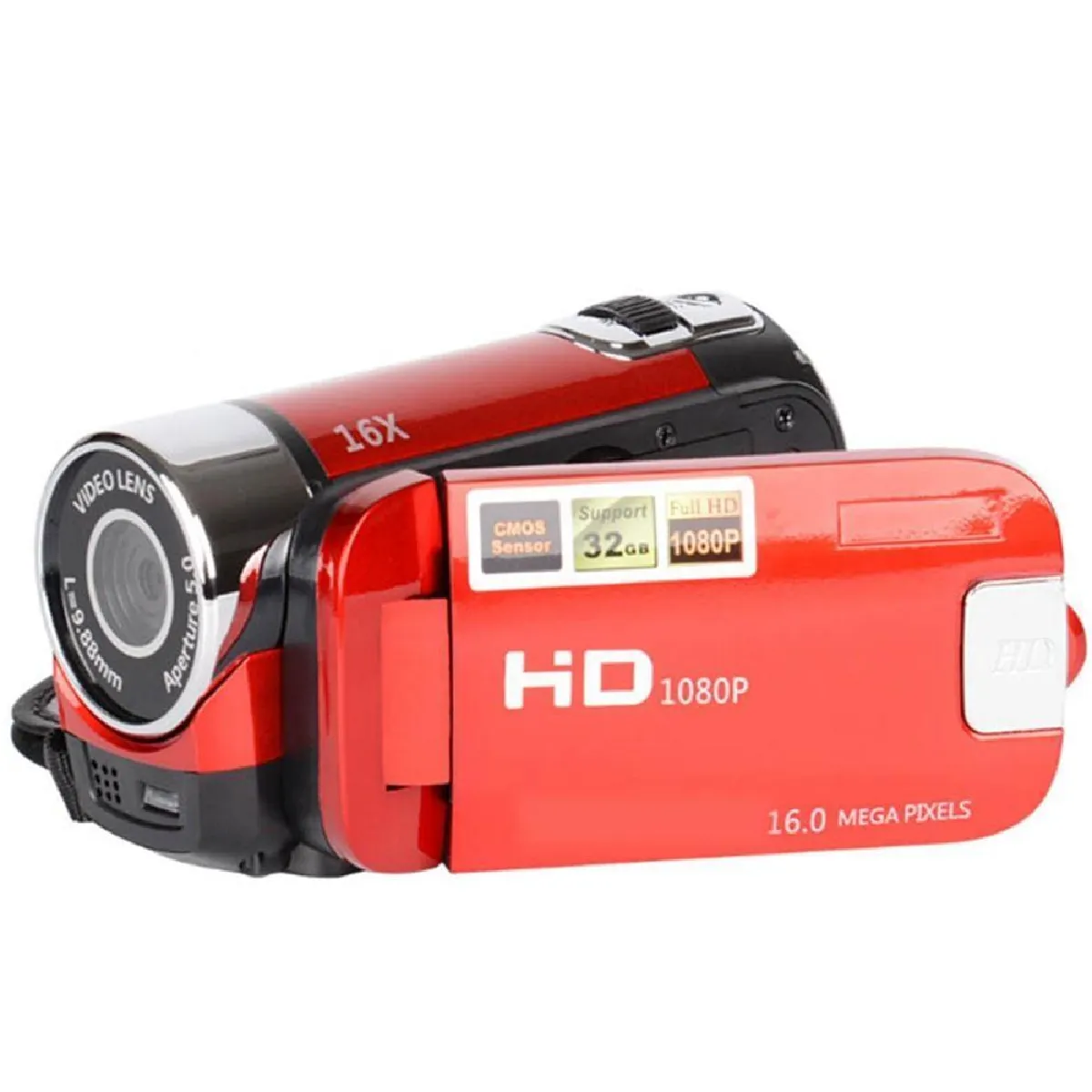 YONIS Cam&eacute;scope Num&eacute;rique HD 16MP Zoom 16X Stabilisation Image LCD+32 Go
