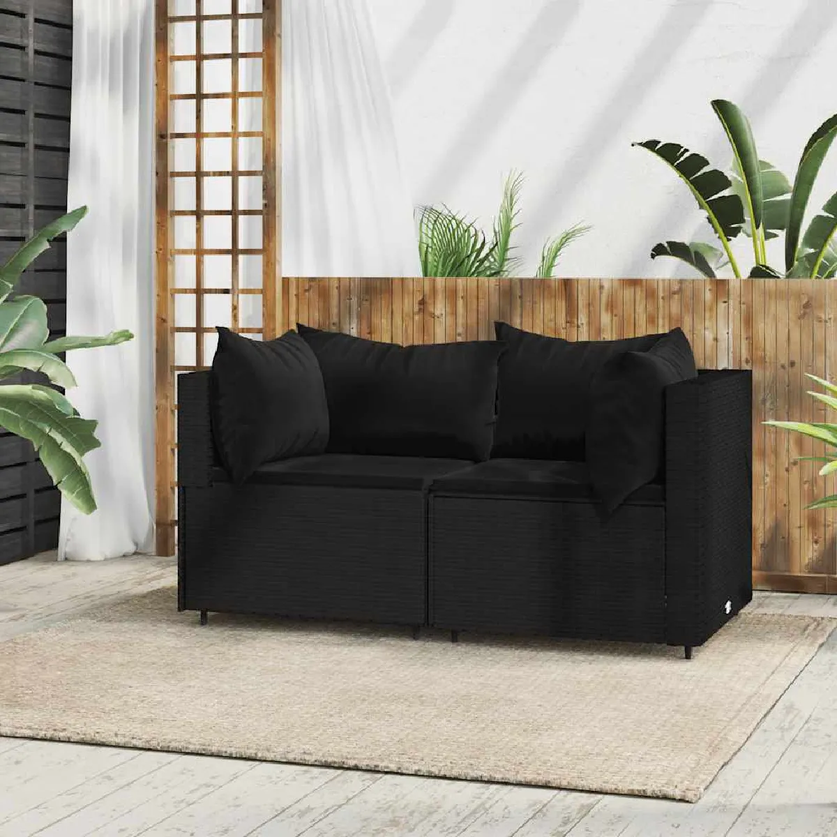 VIDAXL Canapés d'angle de jardin