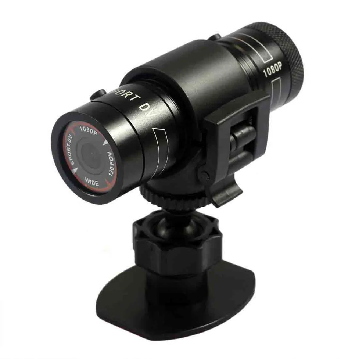 Yonis Caméra Sport Microphone Film Full Hd 1080P Tube Waterproof 32 Go + Kit Fixation