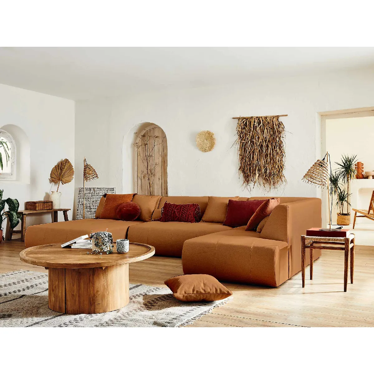 Lisa Design Onyx Canapé Modulable - Rouille
