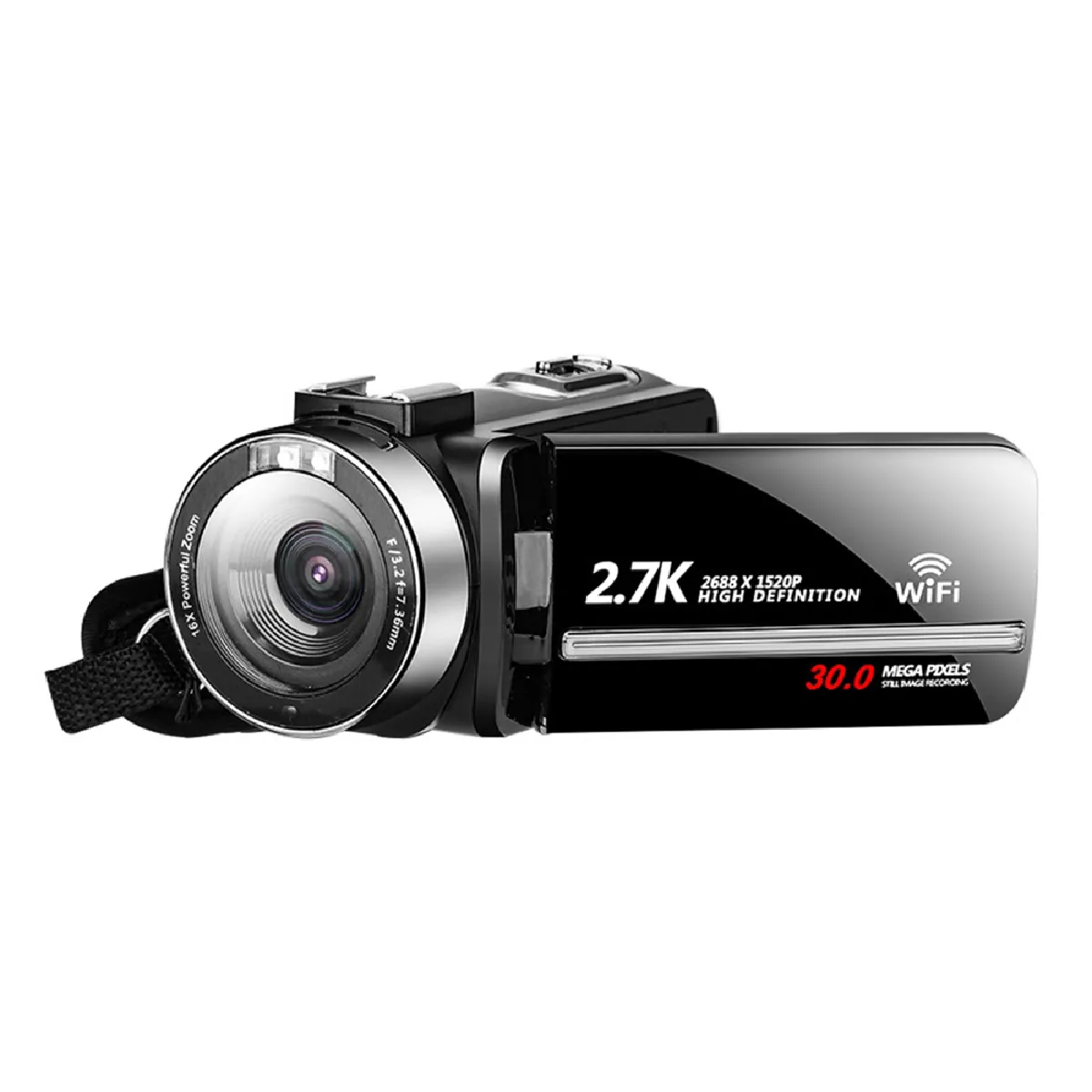 YONIS Camescope Wifi Connect&eacute; 2,7K 30MP + SD 8Go