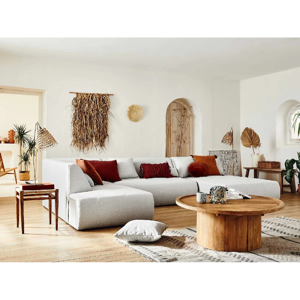 Lisa design canapé modulable Onyx - Gris clair Lisa design canapé modulable Onyx - Gris clair