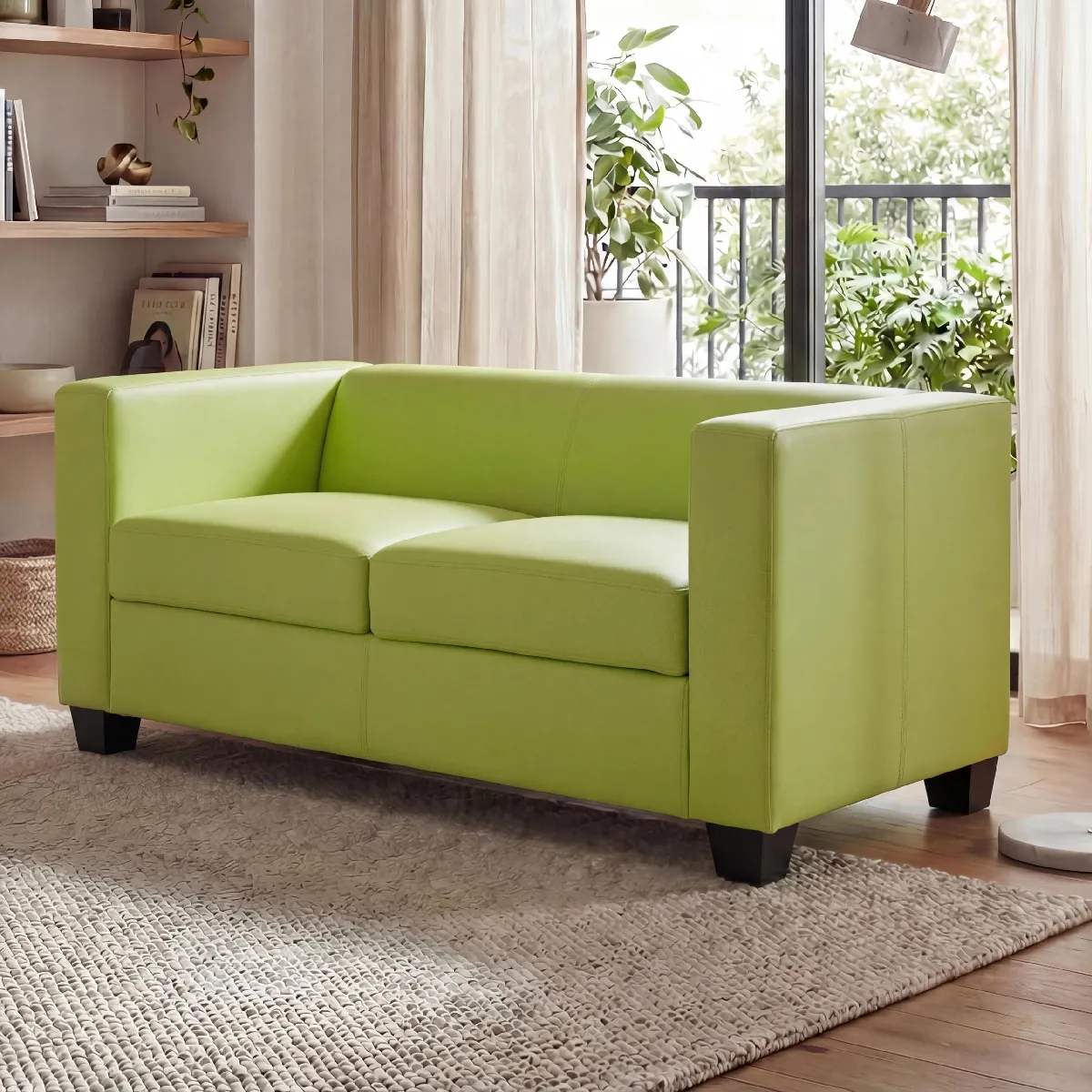 Mendler Canapé 2 places droit - Vert clair Mendler Canapé 2 places droit - Vert clair