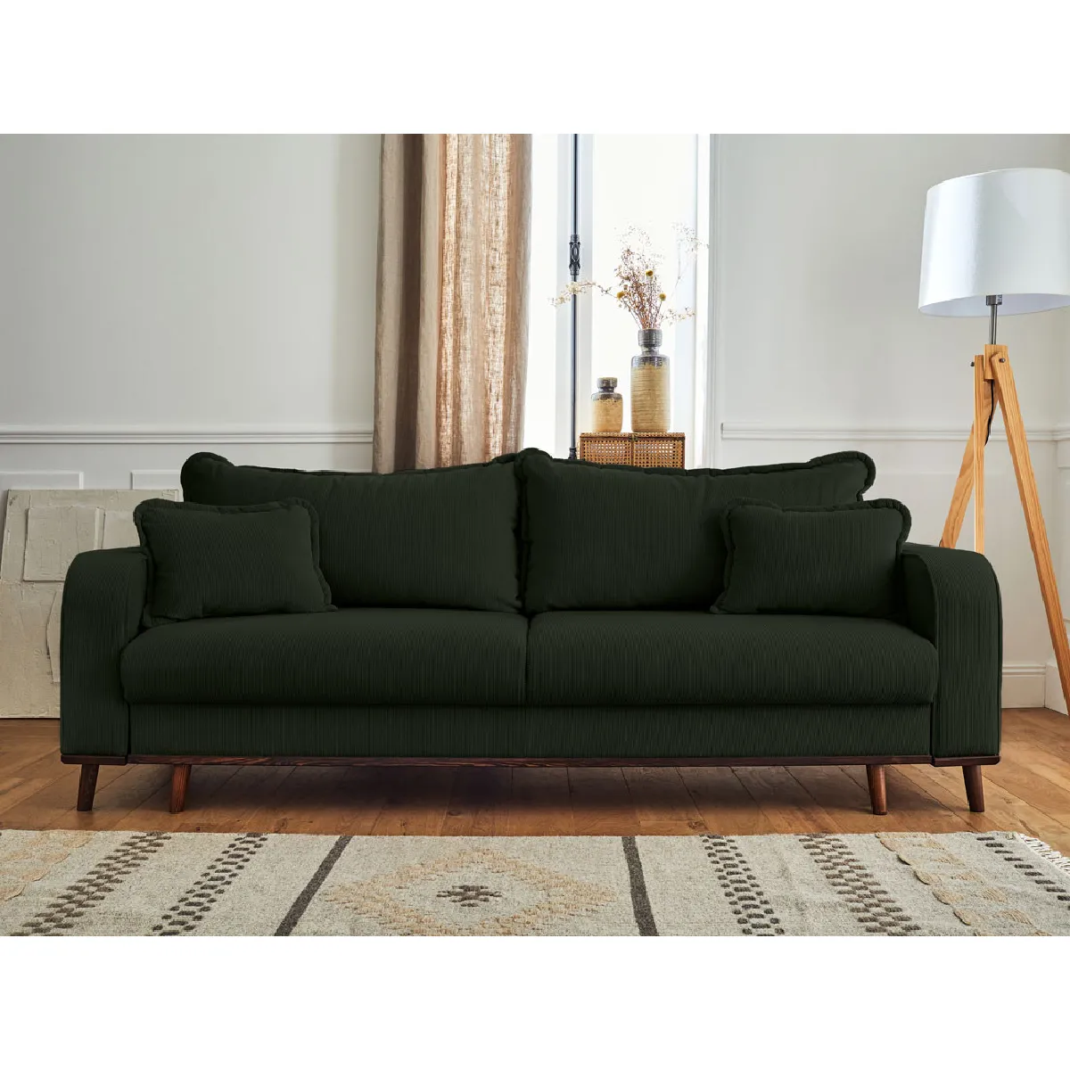 Lisa design canapé Albane 3 places - Vert Lisa design canapé Albane 3 places - Vert