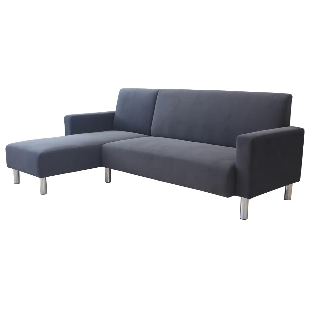 Canapé d'angle tissu réversible [ ]Rio[ ] - 4 places - Gris