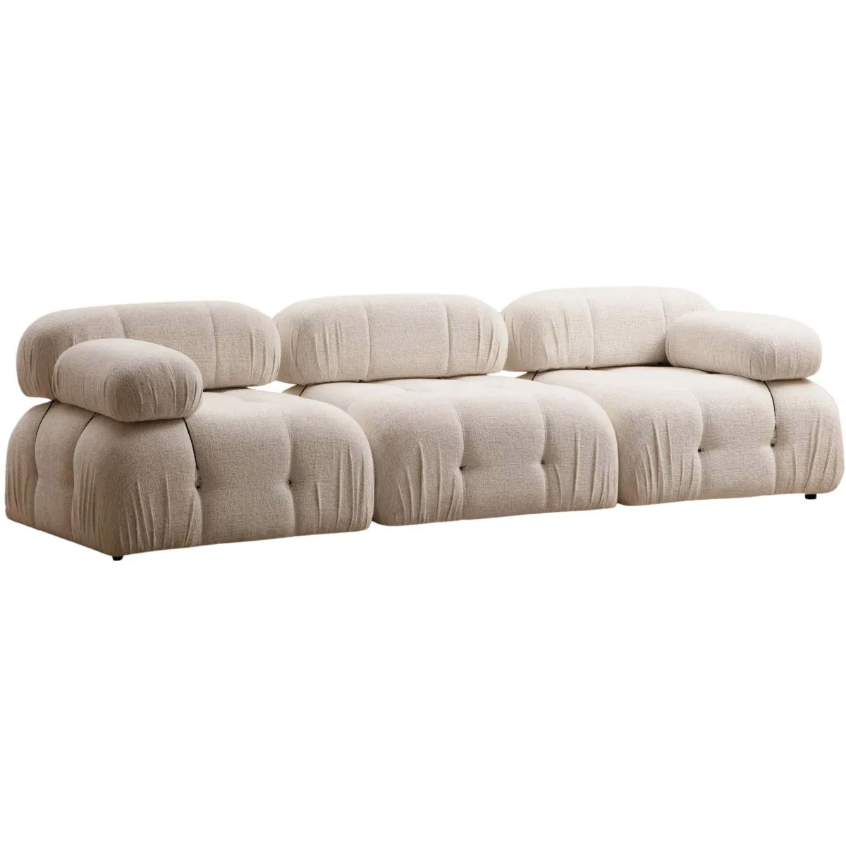 Hanah Home Bubble - Canapé 3 Places Crème Hanah Home Bubble - Canapé 3 Places Crème