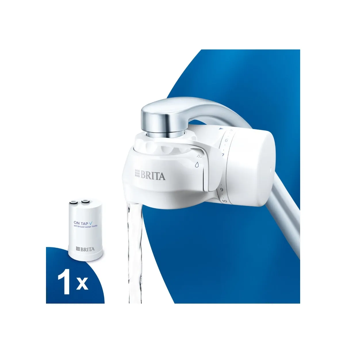 Sistema filtrante acqua per rubinetto Brita On Tap V