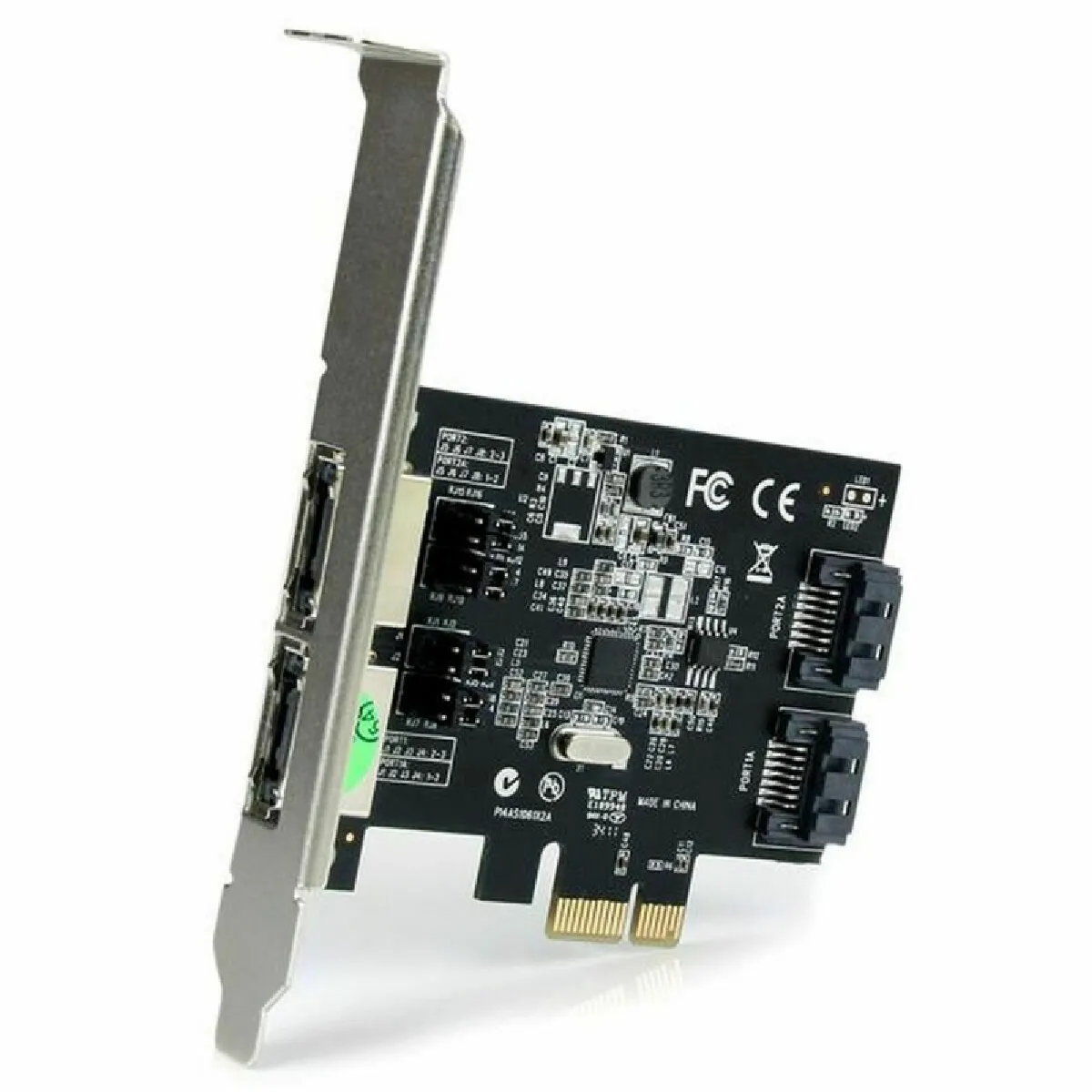StarTech.com - Carte contrôleur PCI Express - 2 ports SATA III interne - 2 ports eSATA externe - Image 3