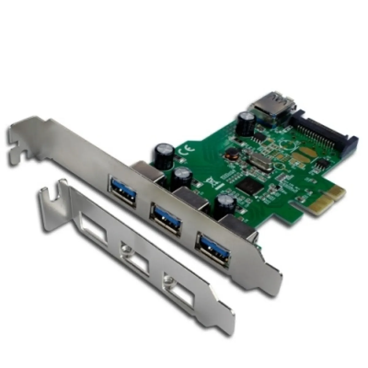 Connectland Carte Usb 3 Ports Externes Et 1 Port Interne Usb 3.0