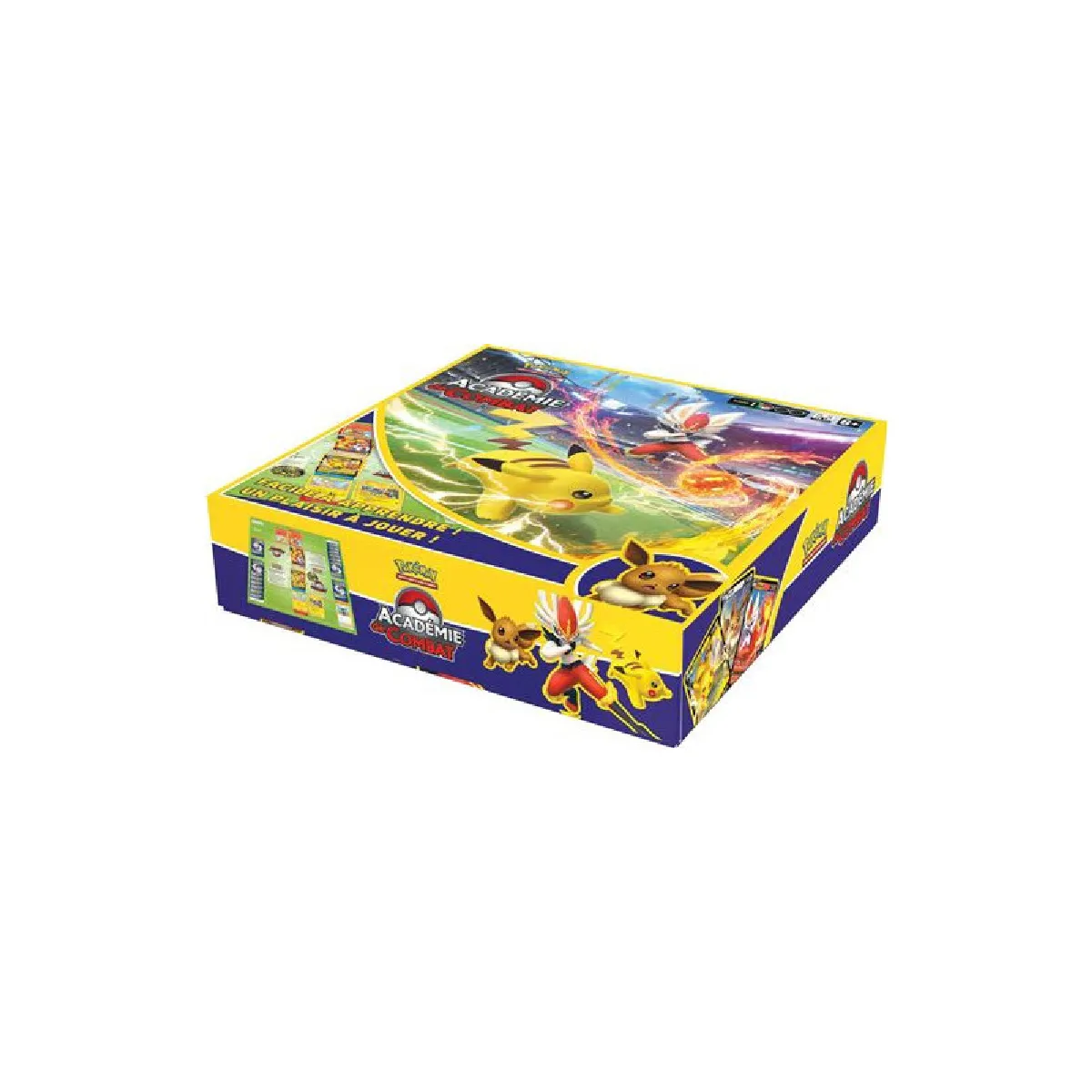 Pokémon Jeu de Cartes à Collectionner Académie de Combat du JCC Pokémon Pyrobut V Pikachu V et Évoli V