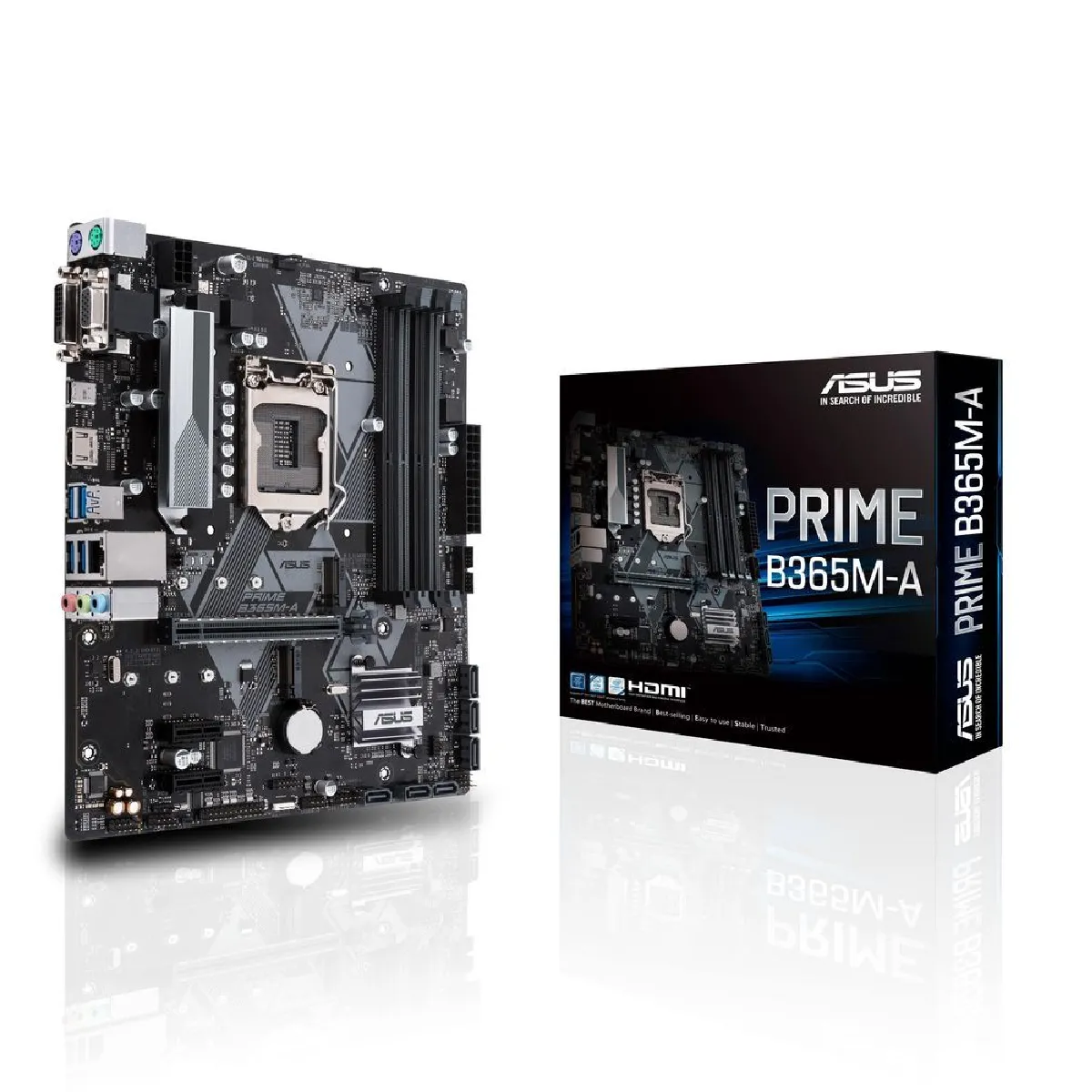 ASUS Carte Mère Prime B365M A Intel Chipset Socket H4 LGA 1151 DDR4 SDRAM RAM maximale DIMM UDIMM 4 x Memory Slots - vue 2