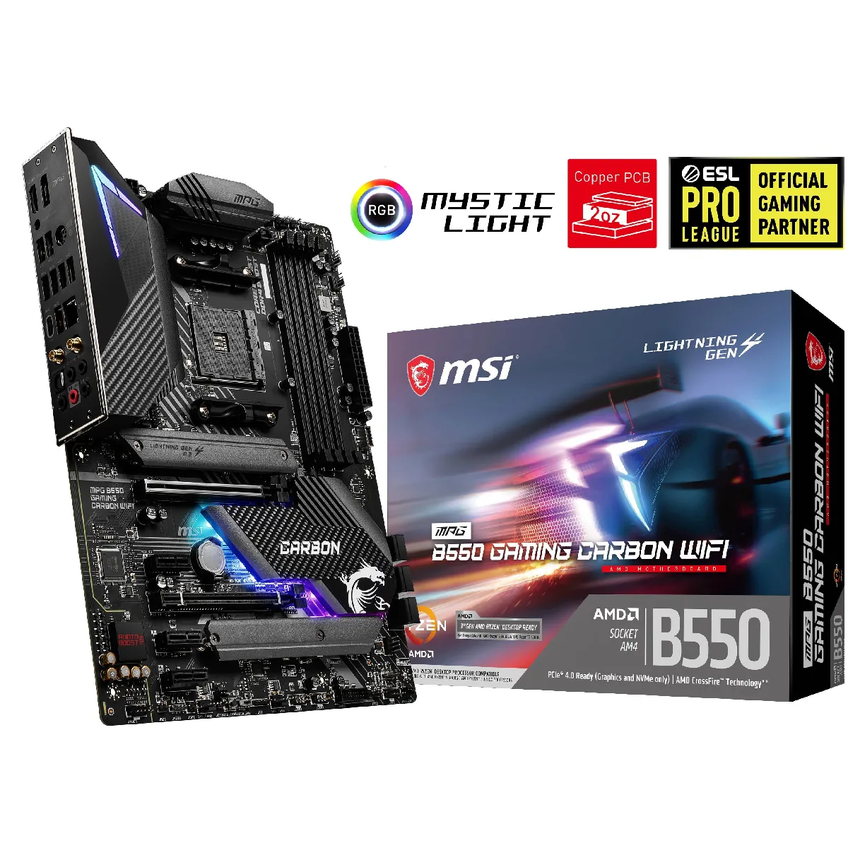 MSI Carte mere mpg b550 gaming carbon wifi