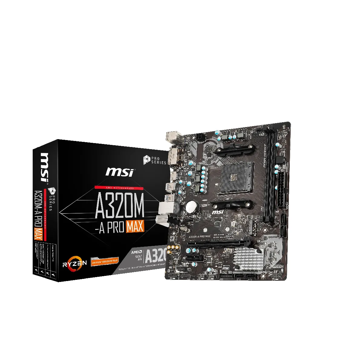MSI Carte m&egrave;re  A320M-A PRO MAX - A320/AM4/mATX 