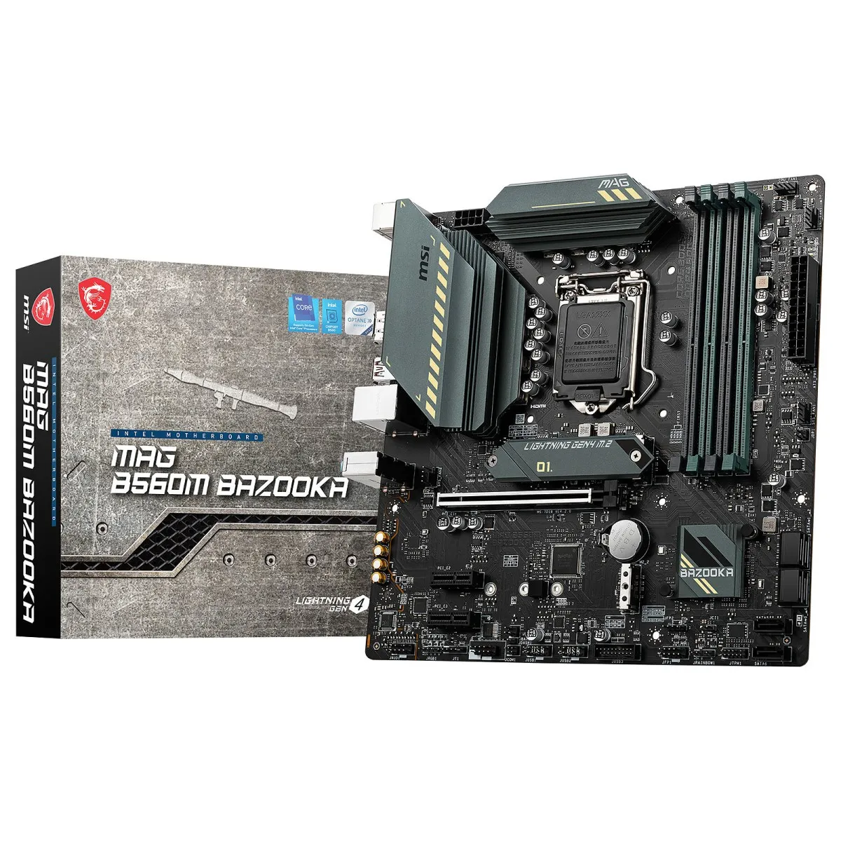 MSI Carte m&egrave;re  MAG B560M BAZOOKA - B560/LGA1200/mATX 