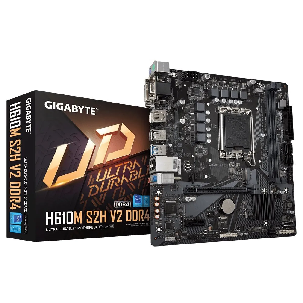 GIGABYTE H610M S2H V2 DDR4 carte mère Intel H610 Express LGA 1700 micro ATX Neuf