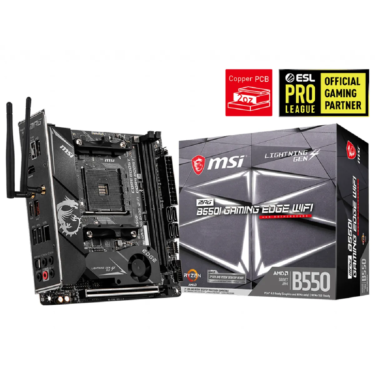 MSI Carte Mere  MPG B550I GAMING EDGE WIFI 