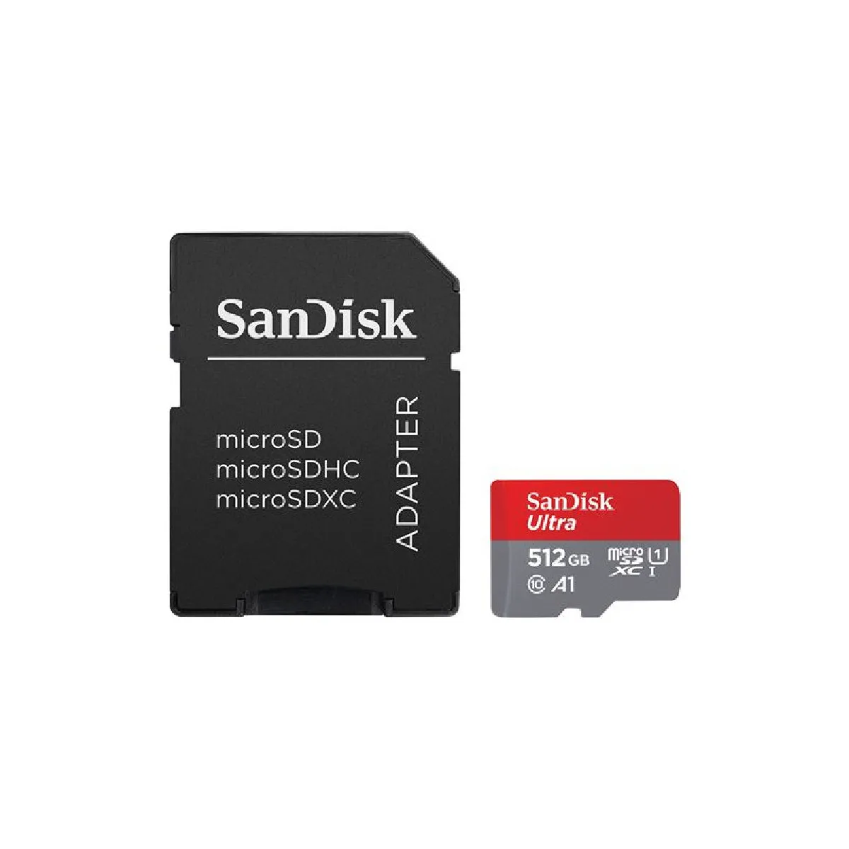 Sandisk Ultra microSD UHS-I U1 512 Go 150 Mo/s + Adaptateur SD