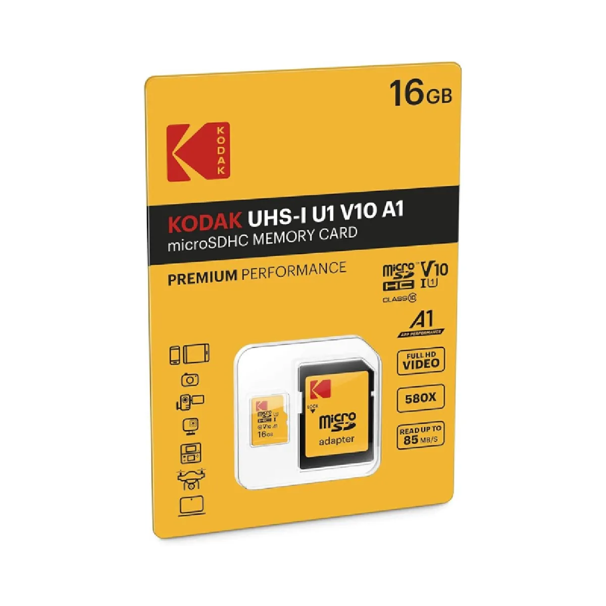 Kodak Micro SDXC - vue 3
