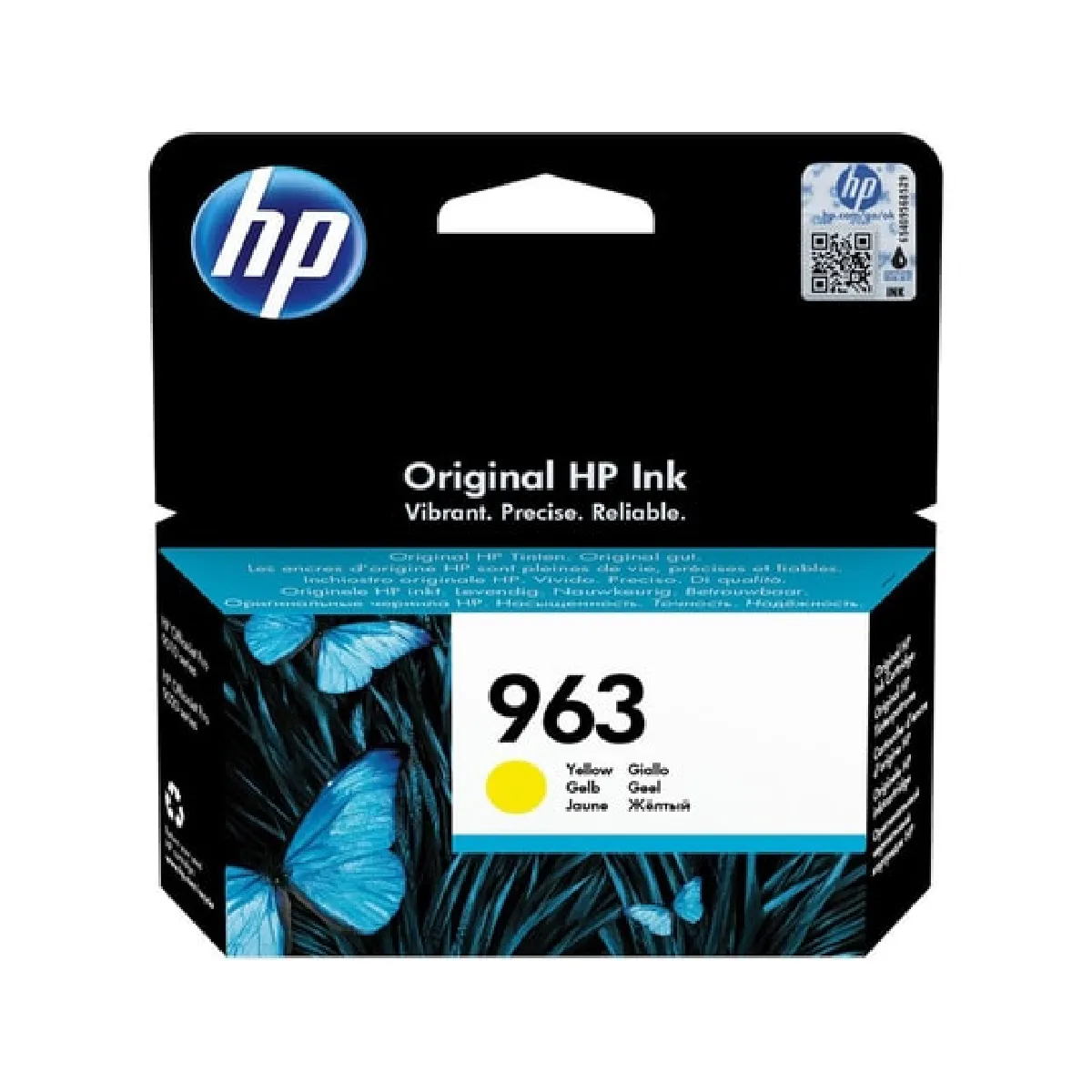HP 963 Cartouche dencre jaune authentique 3JA25AE pour HP OfficeJet Pro 9010 / 9020 series - vue 9