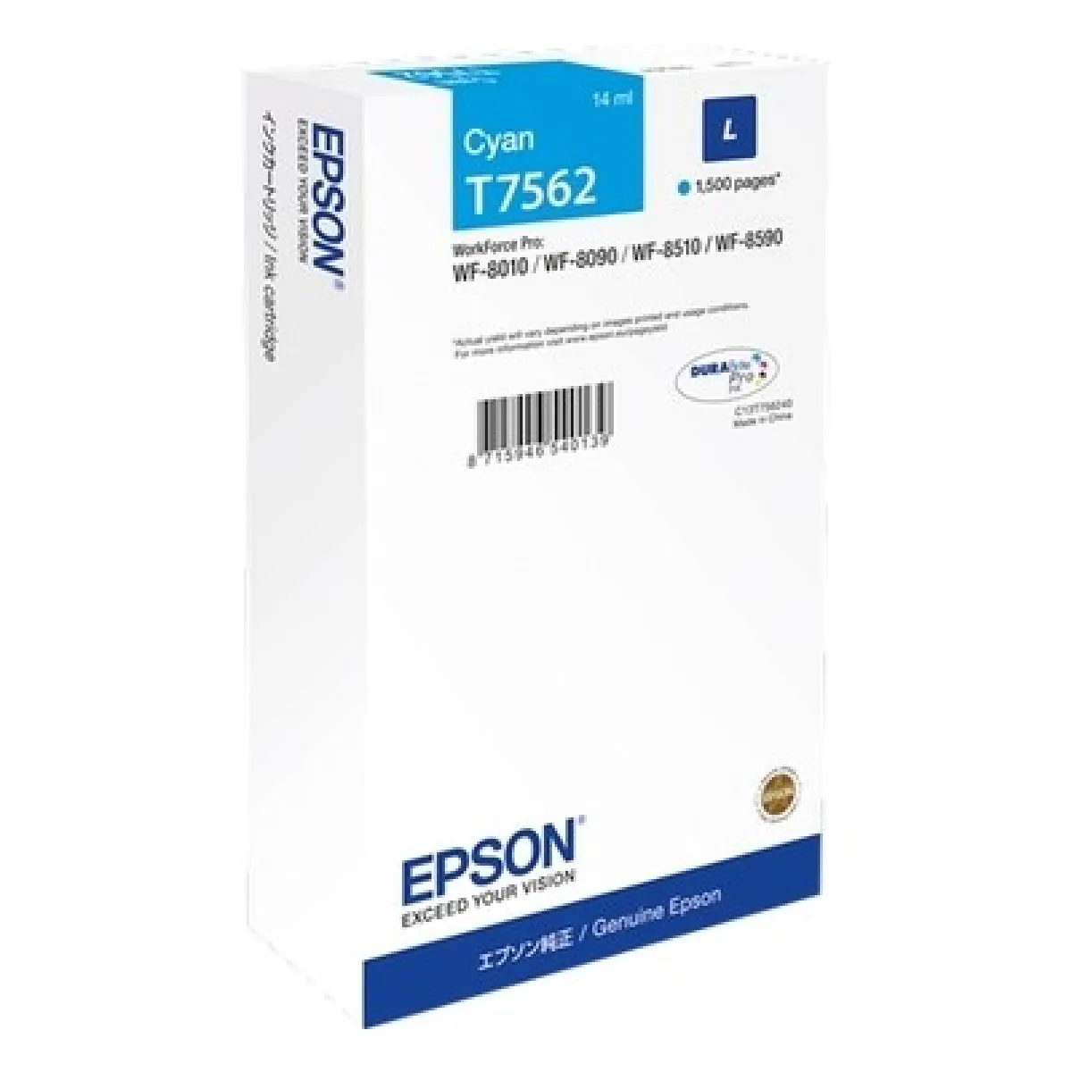 Epson T7562 Cyan - vue 3
