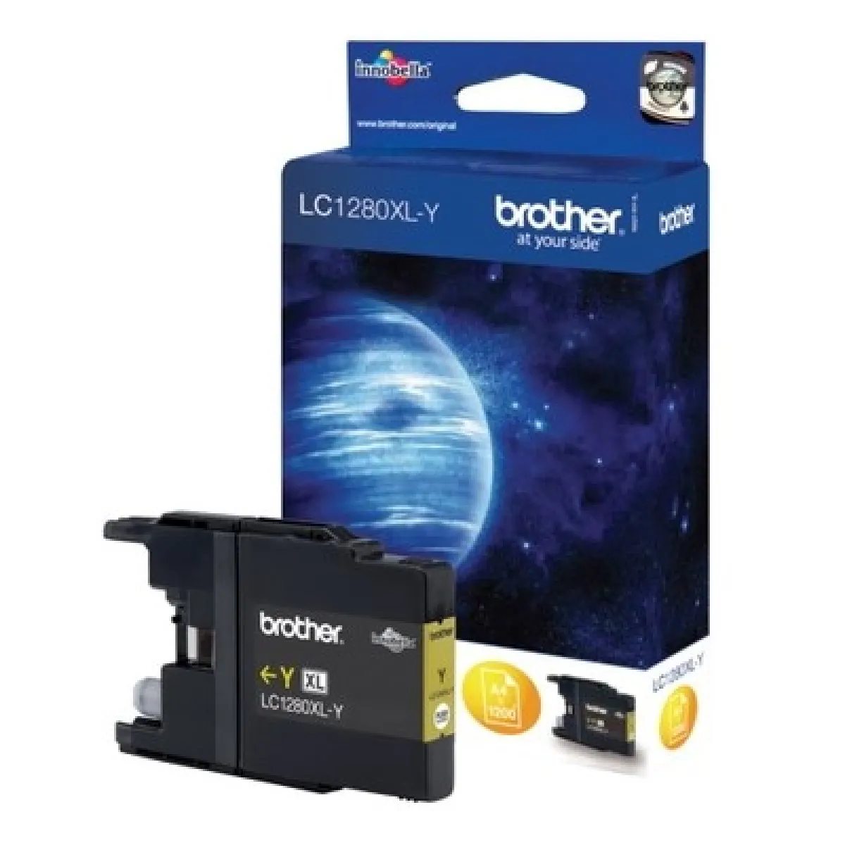 Brother LC1280XLY Jaune - vue 2
