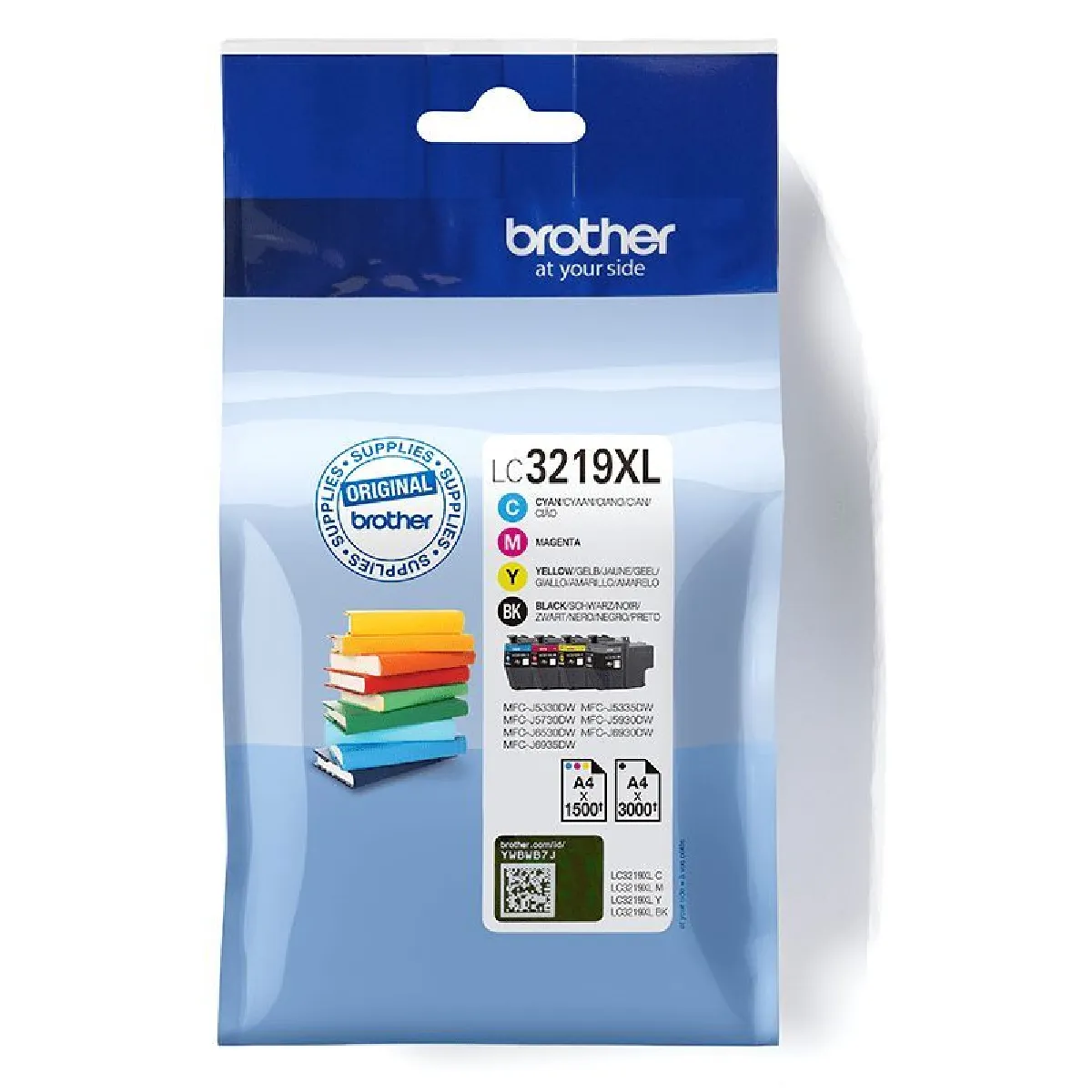 Brother LC3219XLVALBP pack de 4 cartouches d'encre noir/cyan/magenta/jaune grande capacité authentiques