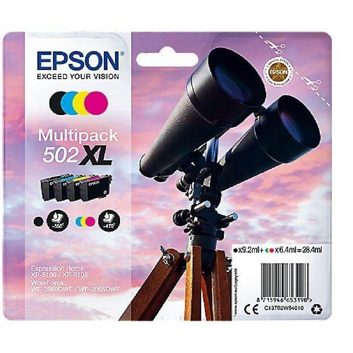 Epson Pack cartouches d'encre 502 et couleurs - vue 1
