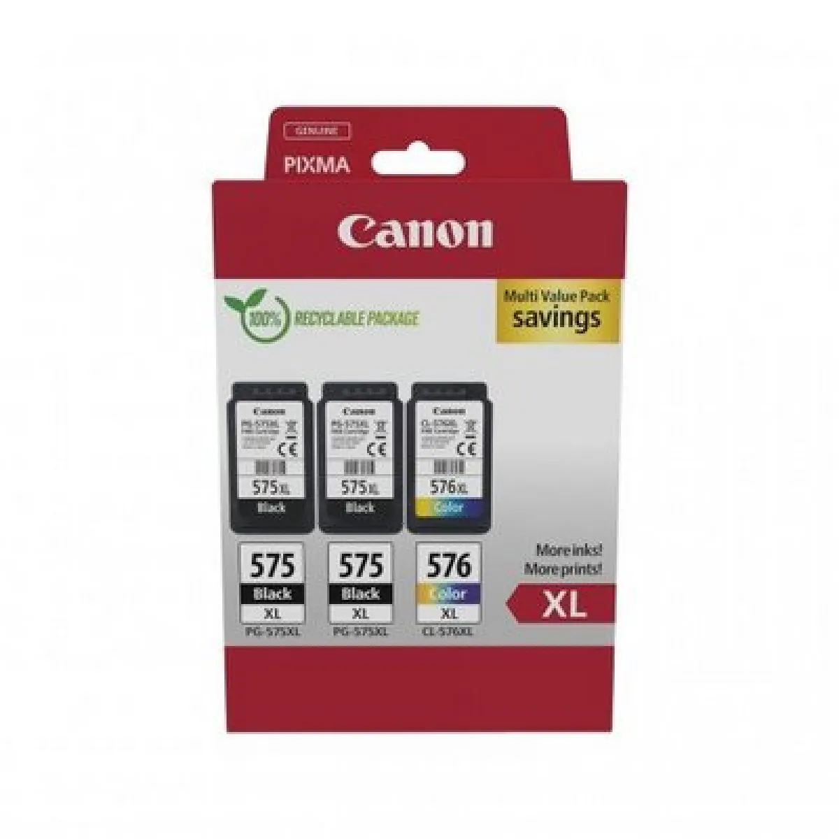 Canon PG 575XLx2 + CL 576XL Multipack et Couleur