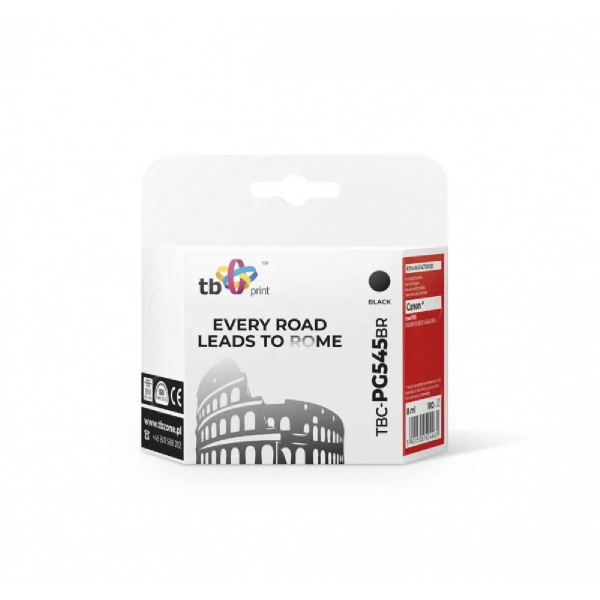 TB Print TBC PG545B Canon PIXMA iP2850 MG2950 ​​MG2550 MG2450 MX495 PG 545 Jet d'encre 8 ml - vue 8