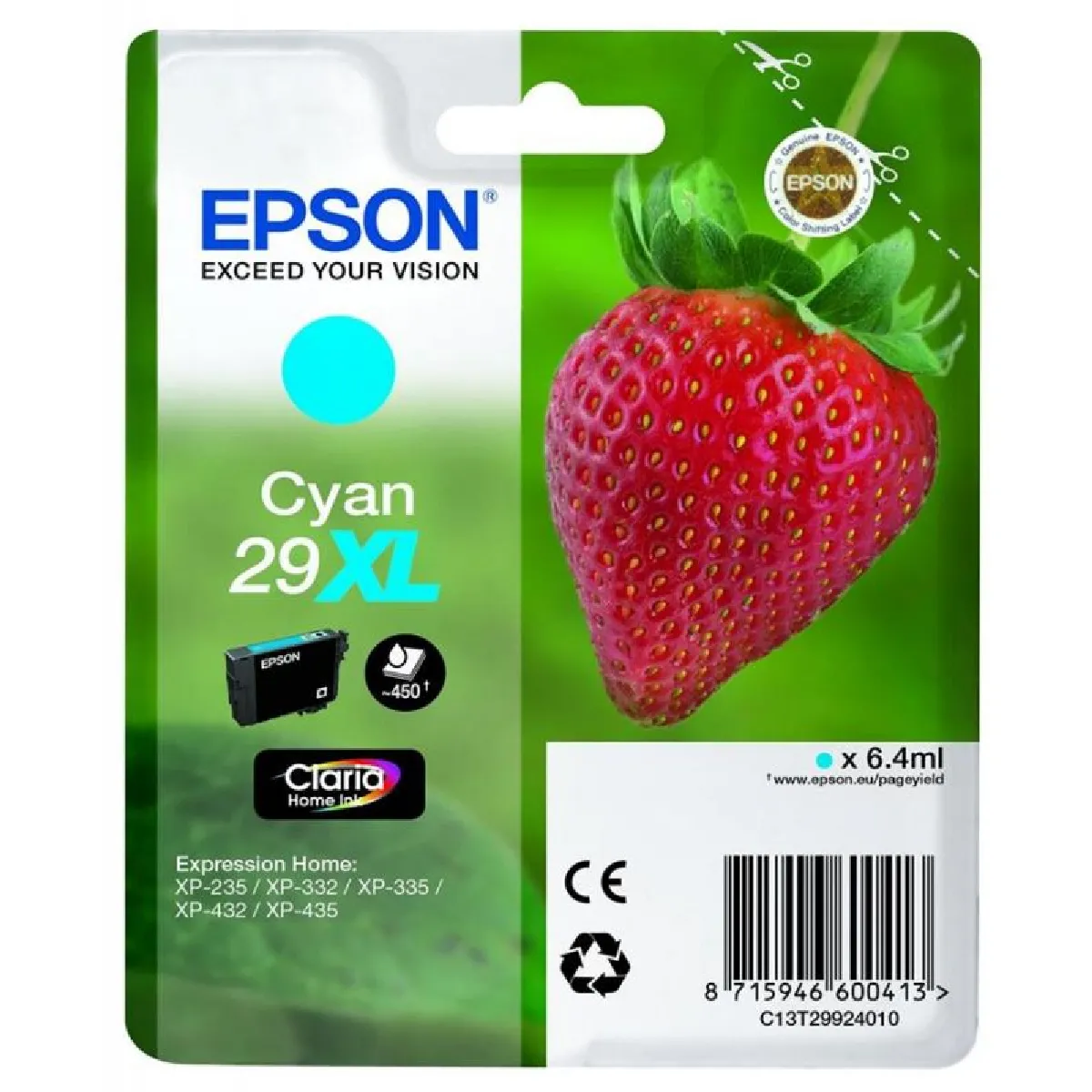 Cartouche D'encre T2992 Cyan Epson La Cartouche D'encre