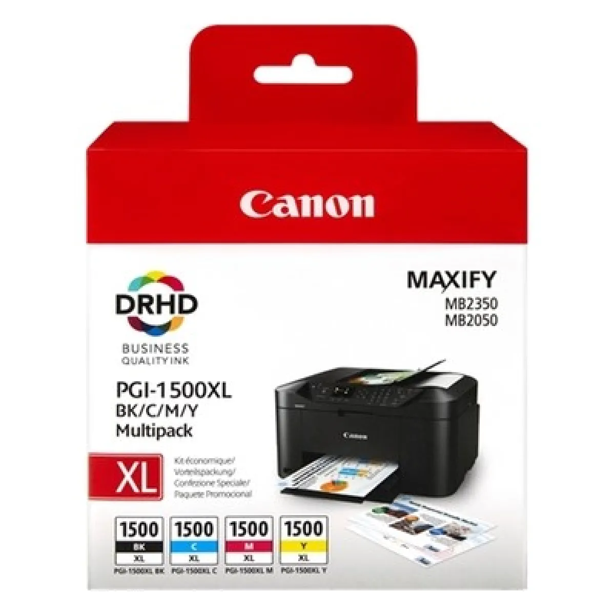 Canon 9182B004 - Multipack cartouche Noire / Cyan / Magenta / Jaune PGI-1500XL