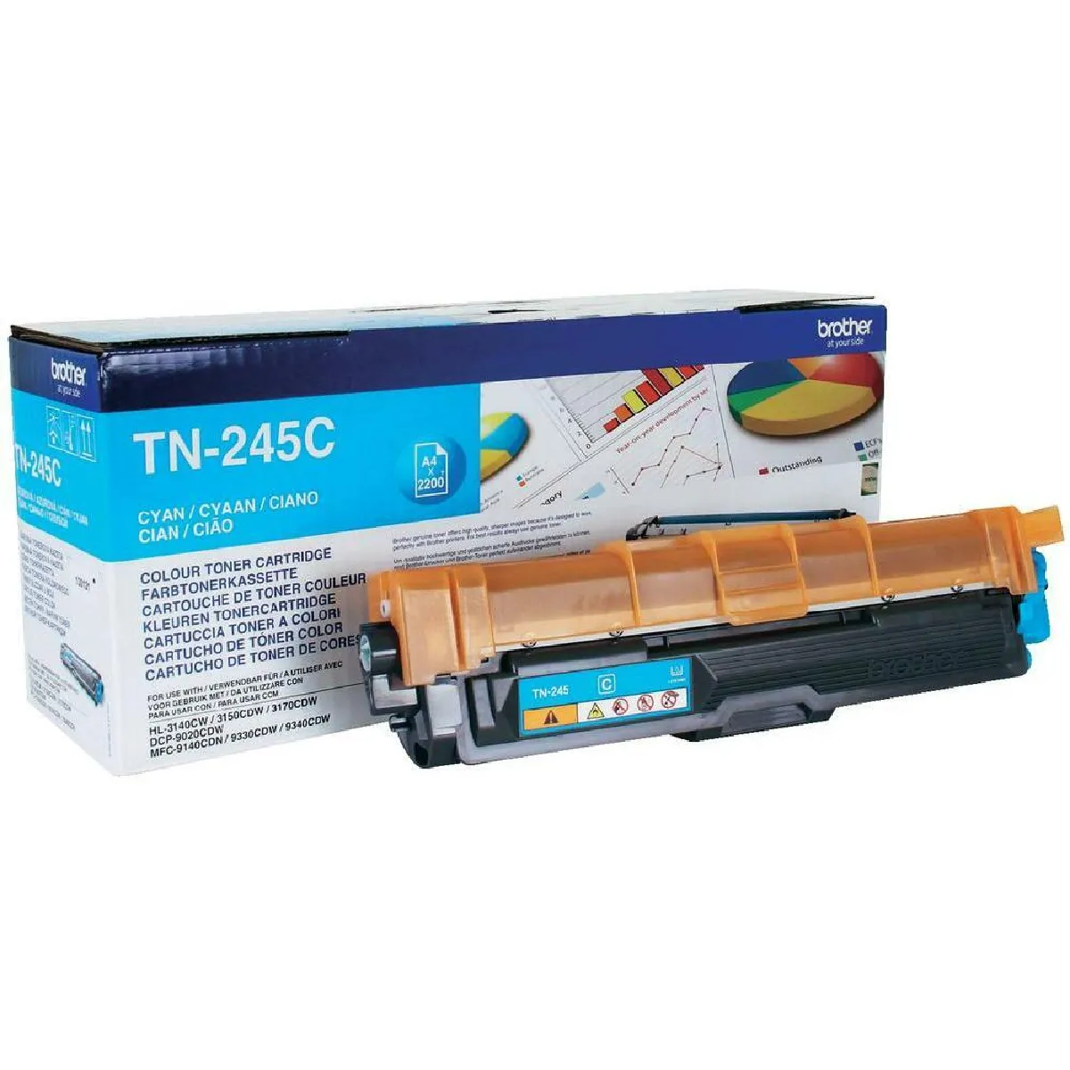 Brother TN245C Cyan - vue 1