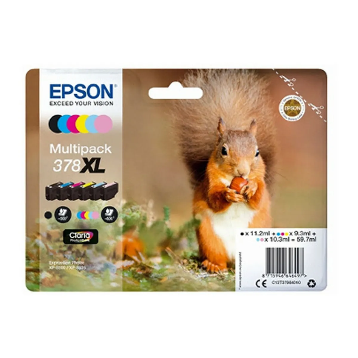 Cartouche d'encre 378 NC/ /JCCMC Série Ecureuil - vue 5