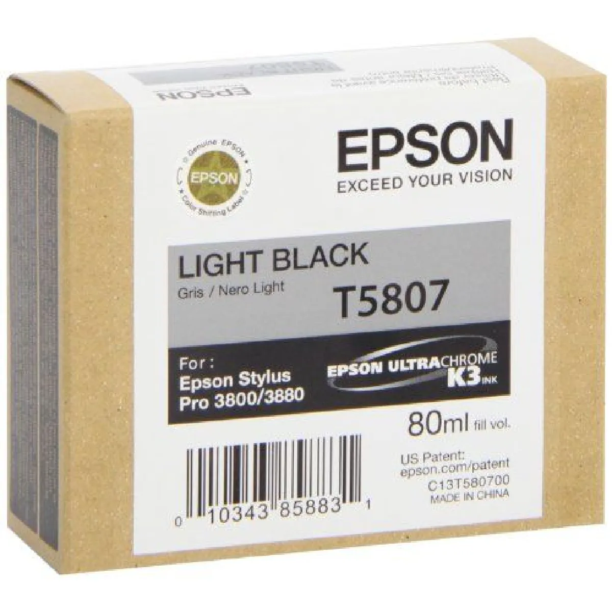 Epson T5807 - Noir Clair