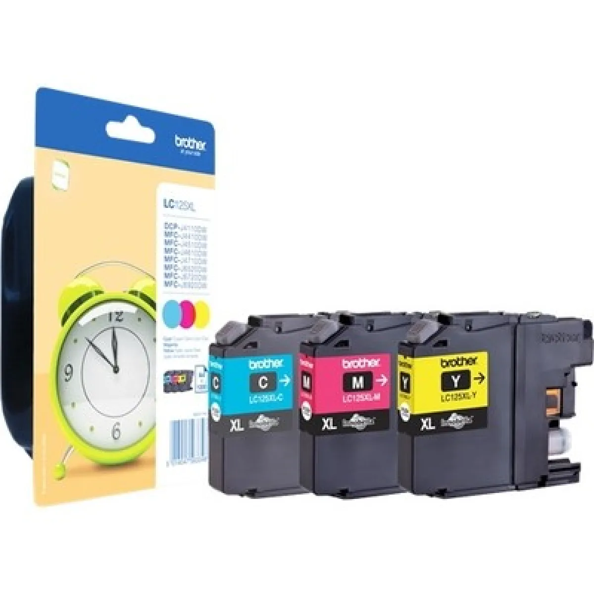 BROTHER LC 125XL Pack de 3 Couleurs