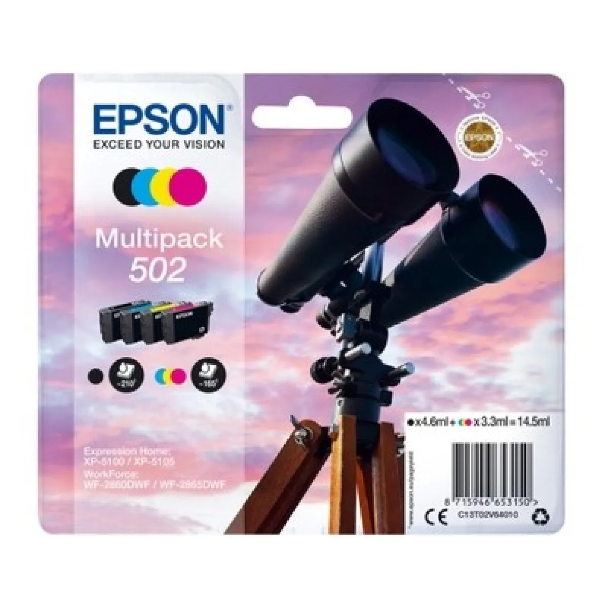 Epson Pack cartouches d'encre 502 et couleurs - vue 3