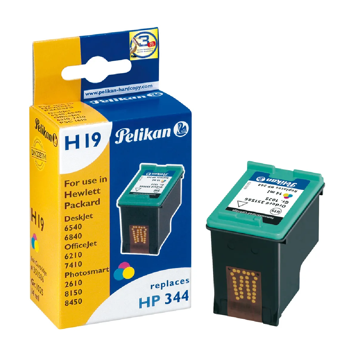 Pelikan cartouche HP DeskJet 5740 344C9363EE - vue 2