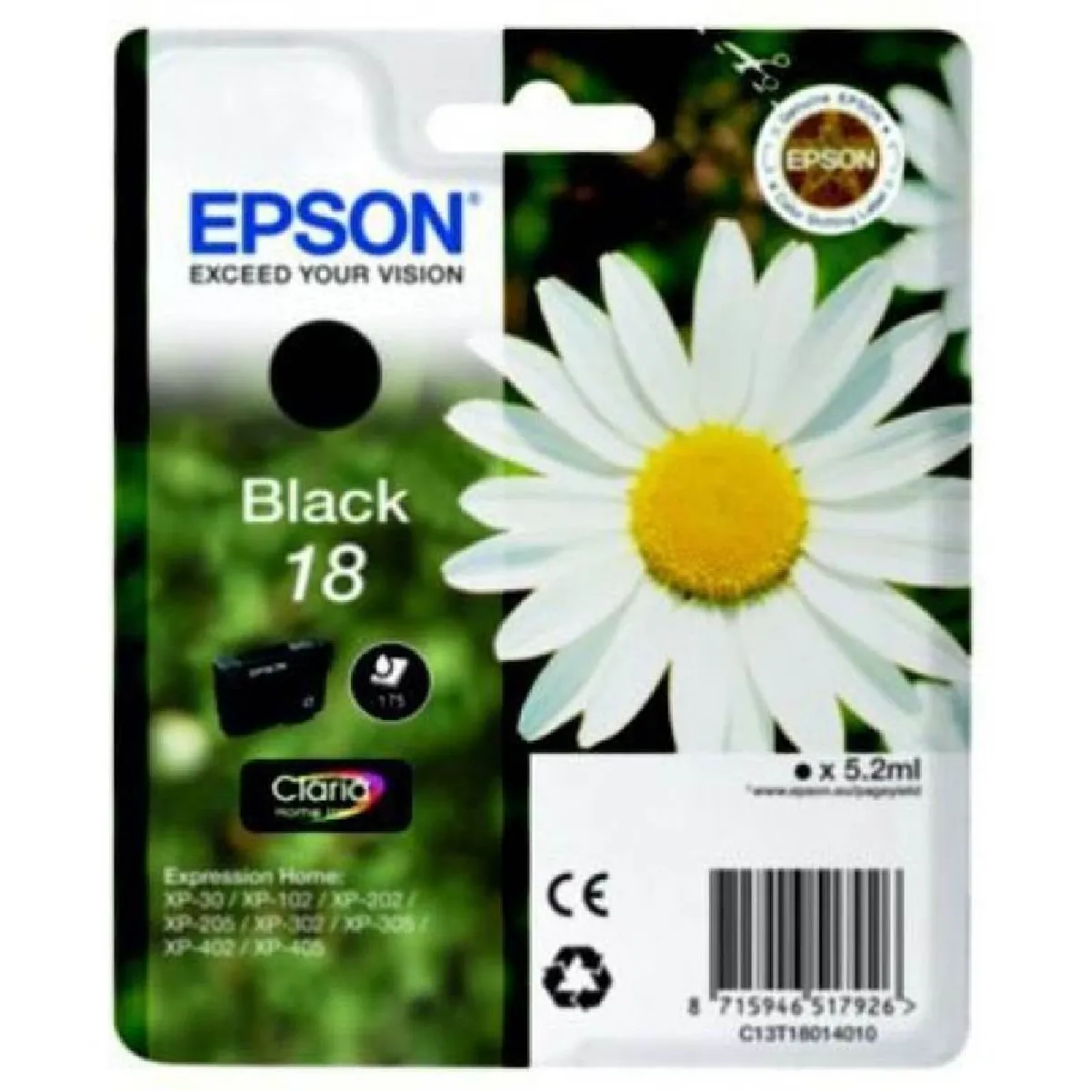 Epson 18 original emballage coque avec alarme radioélectrique/ acoustique cartouche d'encre pour Expression Home XP 212 215 225 312 315 322 325 412 415 422 425 - vue 2