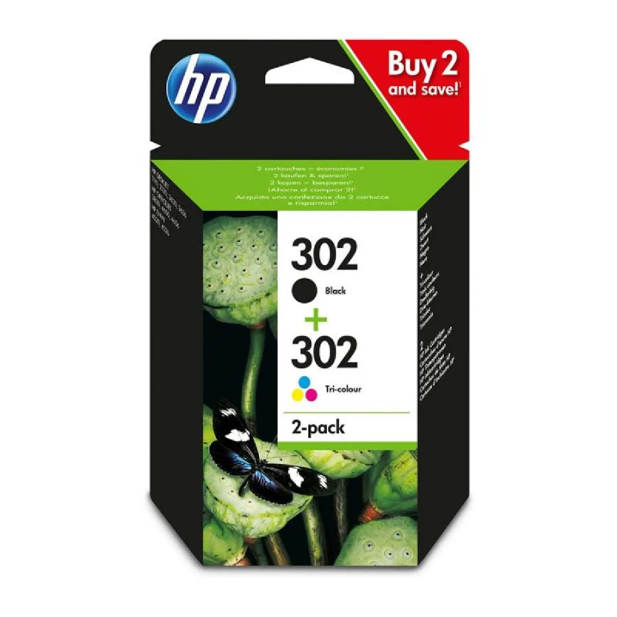 Pack De 2 Cartouches D'encre Hp 302 + 3 Couleurs Authentiques Hp Les 2 Cartouches - vue 4