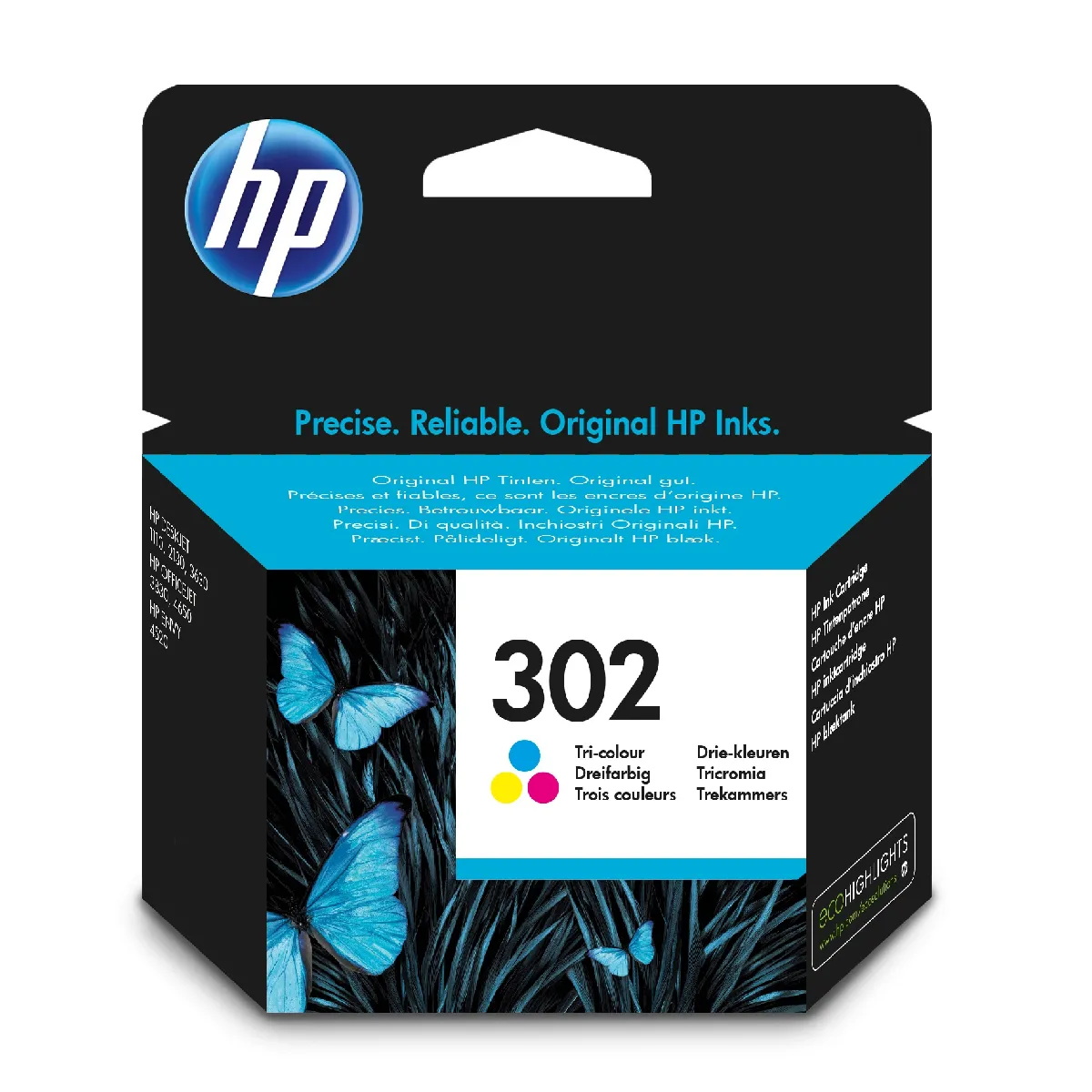 HP 302 Cartouche d'encre Trois Couleurs Original