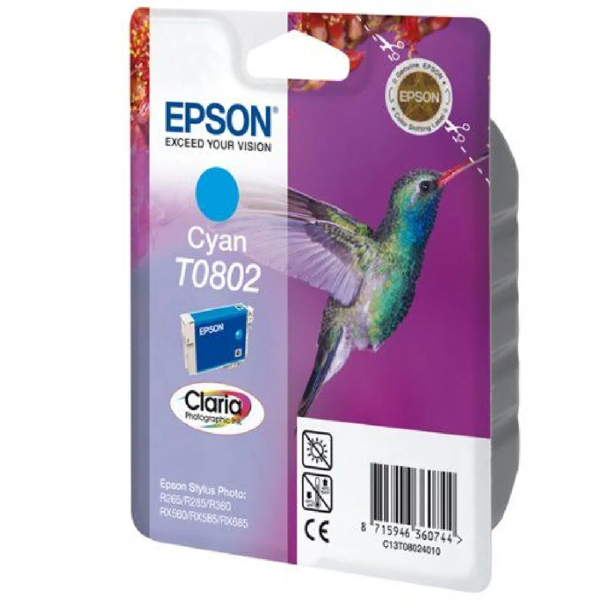 Epson T0802 Cartouche Cyan