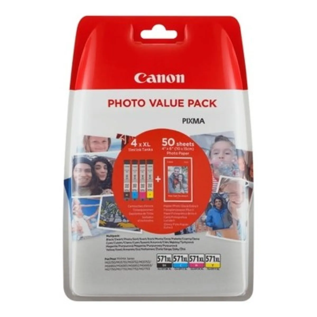 Canon 571XL Pack 4 cartouches