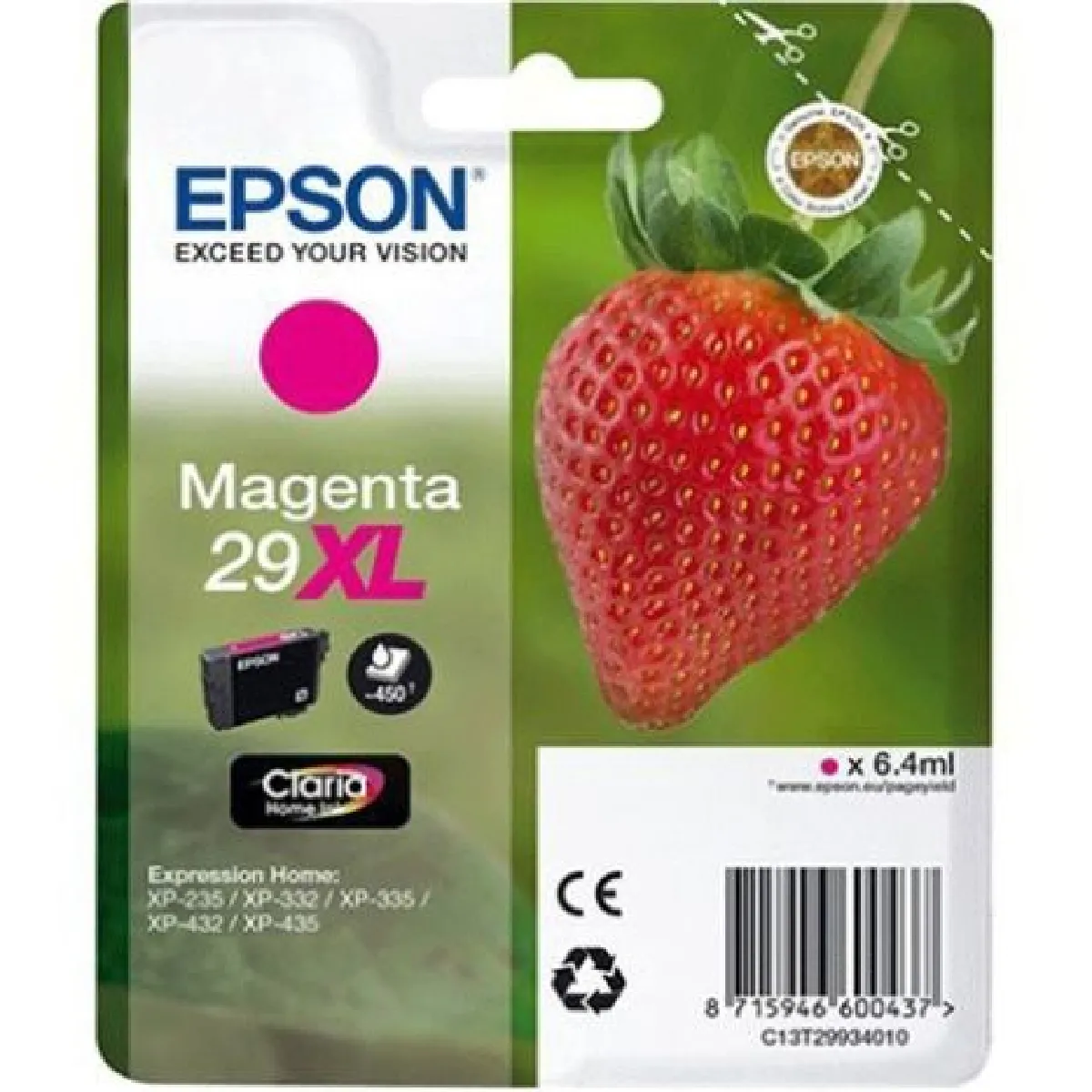 Epson 29XL 6.4 ml original cartouche d'encre pour Expression Home XP 235 245 247 332 335 342 345 432 435 442 445 - vue 2