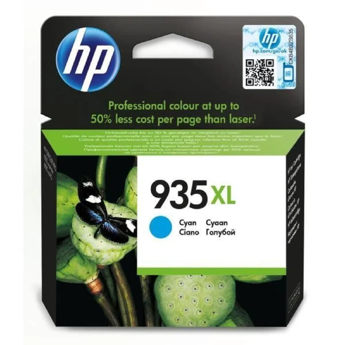 C2P24AE - Cartouche d'encre Cyan HP 935XL - 825 pages