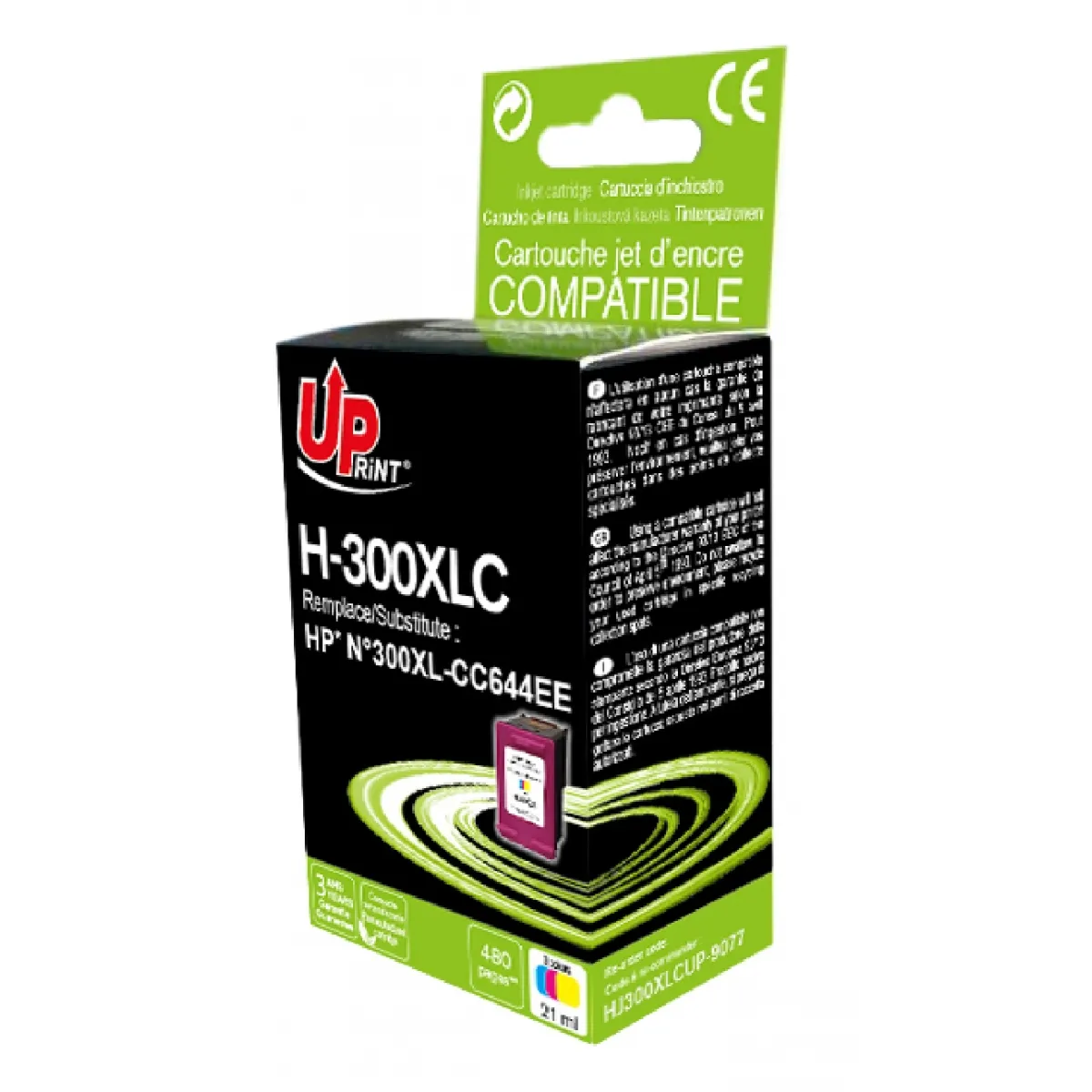 Uprint Cartouche d'encre compatible HP - Tricolore