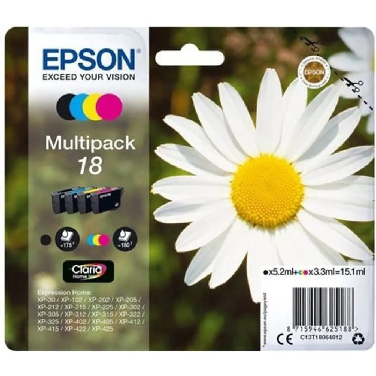 Epson Pâquerette CT BK+3CL 18 CLARIA