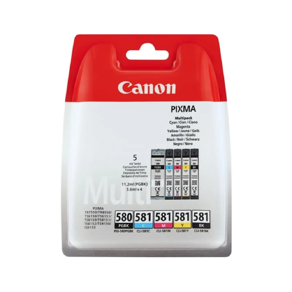 Cartouche d'encre PACK PGI580CLI581 BC/ /Y - vue 2