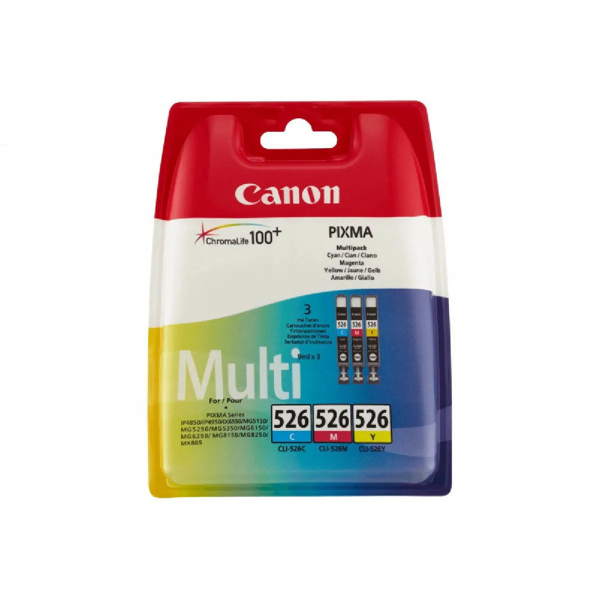 CANON Cartouches Canon CLI 526 C Y Pack de 3