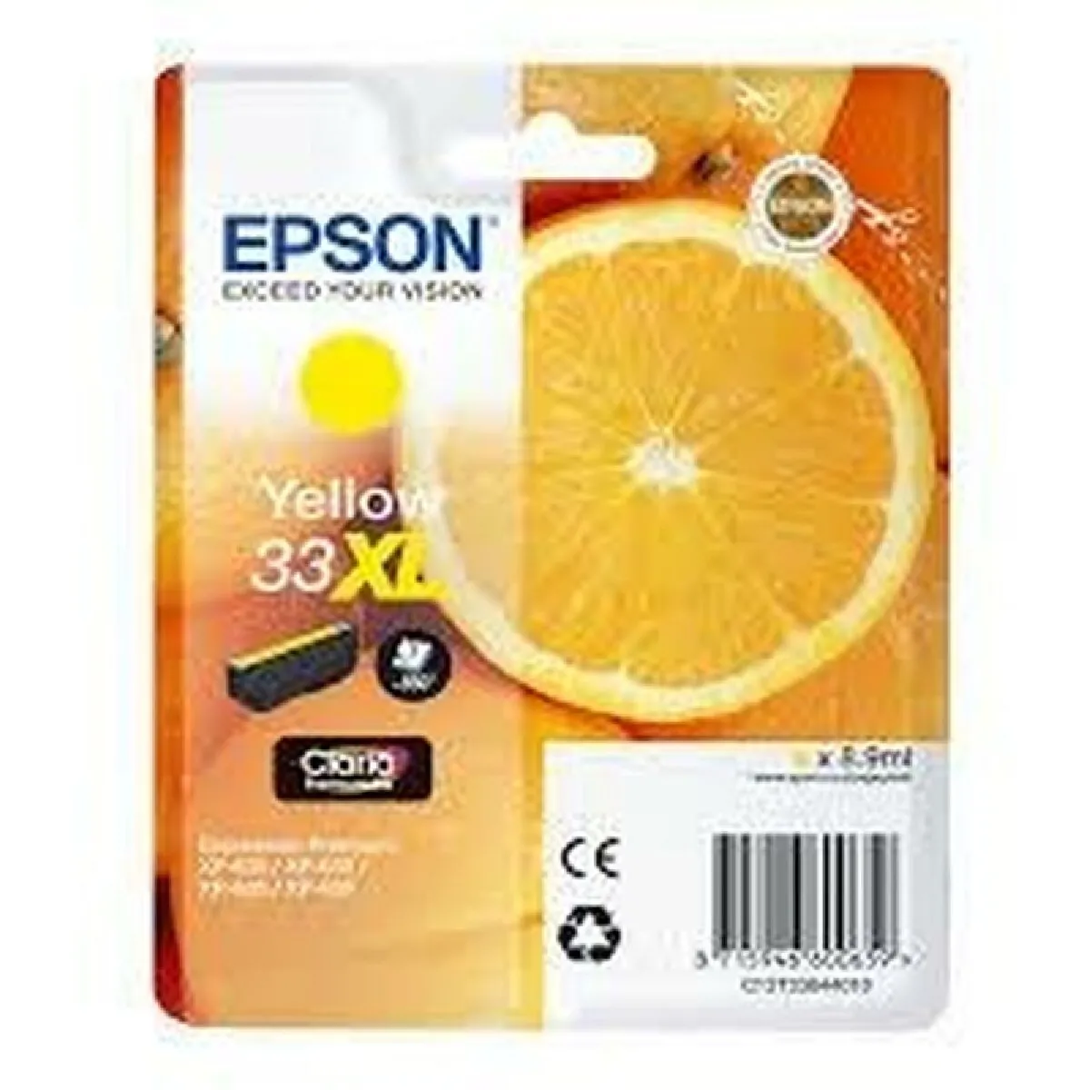 Epson 33XL 8.9 ml haute capacité jaune originale blister cartouche d'encre pour Expression Home XP 635 830 Expression Premium XP 530 540 630 635 640 645 830 900 - vue 4